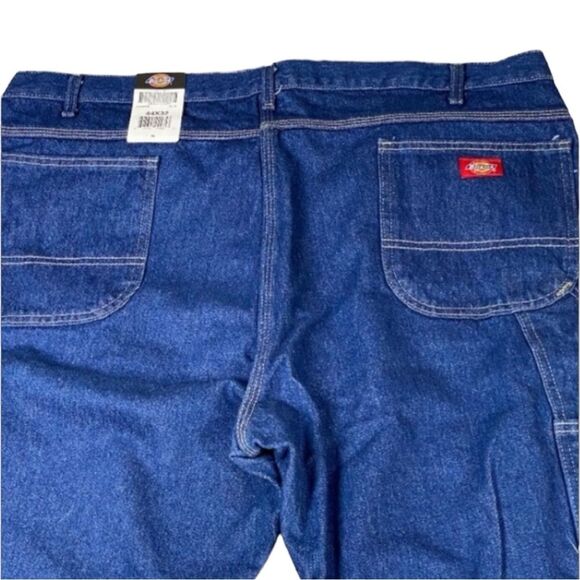 DICKIES NWT MEN'S CARPENTER FIT BLUE DENIM JEANS WAIST 44 LENGTH 32 NEW - Picture 4 of 8